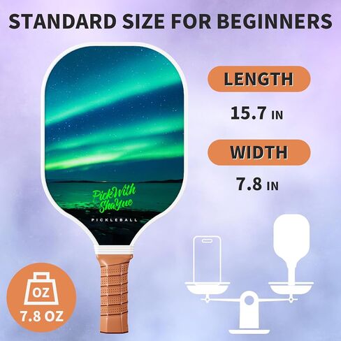 SHAYUE Pickleball Paddles Set of 2 Super Value Set with 2 Pickleball Fiberglass Rackets 4 Balls 2 Pickleball Grip Tapes 2 Sports Towels 1 Pickleball Bag Outdoor Gift for Beginners Family Friends… in Saudi Arabia