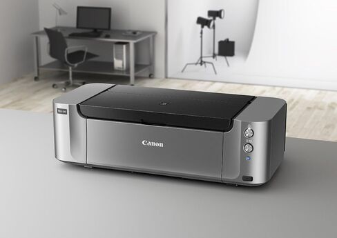 طابعة Canon Pixma Pro-100 اللاسلكية الملونة الاحترافية النافثة للحبر مع طباعة Airprint وطباعة الأجهزة المحمولة، تتضمن حبر Canon CLI-42 8 PK Value Pack in Saudi Arabia