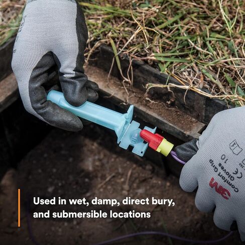 3M Direct Bury Splice Kit DBR/Y-6 (BULK), 18-10 AWG, UV-Resistant, Steel Spring, Flame Retardant Insulation, 1 pack containing 2 Splice Tubes and 2 R/Y Connectors in Saudi Arabia