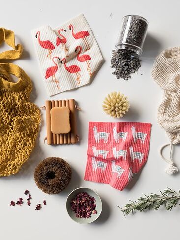 الآن تصمم إسفنجة سويدية قابلة لإعادة الاستخدام لأيام الكلاب مقاس 6.5 × 8 بوصات، مجموعة من قطعتين in Kuwait