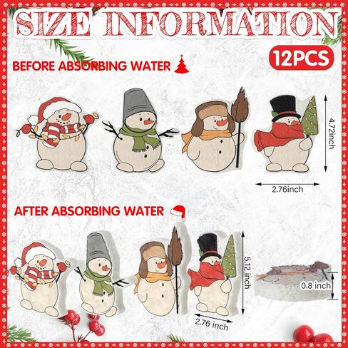 Layhit 12 Pcs Christmas Sponges Dish Sponges Cute Kitchen Non Scratch Scrub Sink Sponges Wood Pulp Reusable Household Cleaning Sponges for Kitchen Dishes Furniture (Gnome) in Saudi Arabia