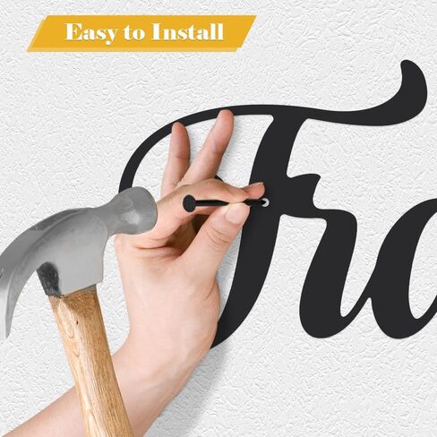 HQIOA Travel Word Signs Metal Wall Decor 16X6.31 inch Living Room Decor for Wall Metal Iron Art Letter Wall Decoration Black Wall Decor for Living Room Farmhouse Dining Room Outdoor Wall Decor in Saudi Arabia