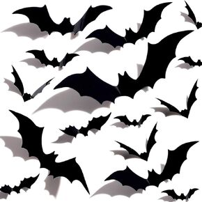 Spider Halloween Decorations, 18Pcs 3D Plastic Spider Stickers Halloween Party Supplies Halloween Wall Decals Horror Black Spiderweb Indoor Wall Decor for Home Window Door Wall Room Decor