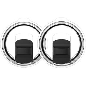 2 Pack 20 oz Tumbler Lid, Replacement Lids Compatible for YETI 20 oz Tumbler, 10/24 oz Mug and 10 oz Lowball, Spill Proof Cup Lids Covers with Magnetic Slider Switch
