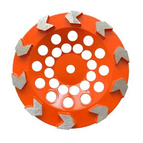 180mm 7 inch Arrow Diamond Grinding Cup Wheel to Remove Paintings on Concrete Floor General Purpose Grinding/Cement Slab/Floor Driveway