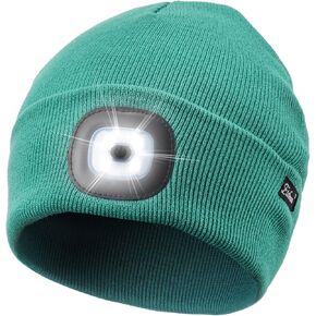 Etsfmoa Unisex Beanie with The Light Gifts for Men Dad Father USB Rechargeable Caps