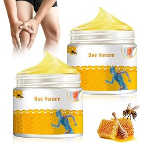 2Pcs Bee Venom Cream,Bee Venom Advanced Joint and Bone Repair Cream,Bee Venom Joint Relief Gel,Bee Venom Bone Cream for All Parts of The Body