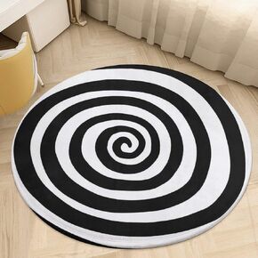 Animals Reading Books Forest 3Ft Round Rug Non-Slip Cute Cartoon Soft Kids Floor Playing Mat for Bedroom Living Room,Round Carpet for Nursery Dorm