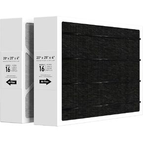 FC200E1037 MERV 16 Furnace Air Filters Compatible with Honeywell 20X25X5 FC200E1037 F200, F100, F150, F35, F25, F27, MERV 16 HVAC AC Air Filter Actual Size:19-15/16" ×24-7/8"×4-3/8", Pack of 2