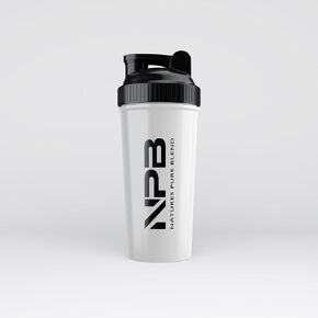 Shaker Bottle by: Nature's Pure Blend: 22 OZ Bottle - BPA Free - Leak Proof - Wire Whisk for Mixing