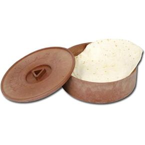 Winco PTW-8 8-1/2-Inch Diameter Tortilla Warmer, 2-5/8-Inch Height,Brown,Medium