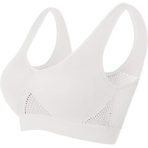Sport Bra for Women High Support No Underwire Yoga Work Bra Wireless Breathable Cooling Lift Comfortable Bra