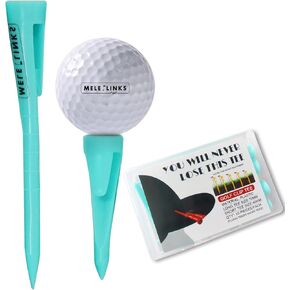Golf tee with Clip Prevent Loss Scale Tip Adjustable Height Golf Tee Holder Increase Flight Distance for Training Practice Tool Accessory (10 Pieces/Pack)