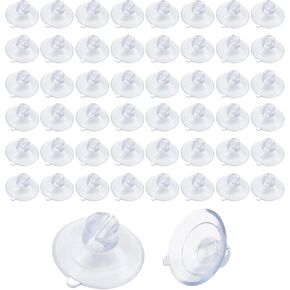 120Pcs Suction Cups Window Sucker Pads Kitchen Wall Hanging Hook Lights String Wire Holder Rope Suction Cup Clips