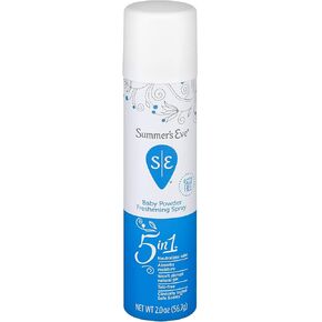 Summer's Eve Feminine Deodorant Spray Baby Powder 2 oz (Pack of 4)