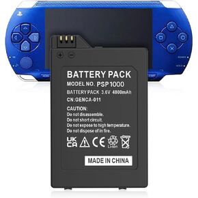 PSP2000/PSP3000 Battery, (2024 New Version) 4800mAh Ultra High Capacity Li-ion Replacement Battery for Sony PSP 2000/3000 PSP-S110 Console