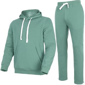 Men's Tracksuit 2 Piece Hoodie Sweat Athletic Sweatsuit Fleece Casual Running Jogging Sport Suit Sets