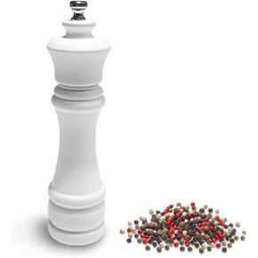 Pepper Mill-Adjustable Pepper Mill-Pepper Grinder Manual-Salt Grinder Refillable -Stainless Steel Adjustable Mechanism-Spice Grinder -for All Kitchens-8.6 Inches