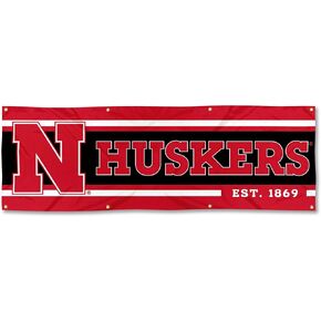 WinCraft Nebraska Cornhuskers Large 2x6 Foot Banner