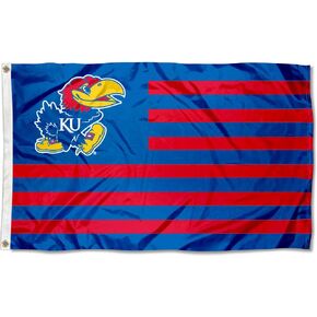 College Flags & Banners Co. Kansas Jayhawks Stars and Stripes Nation Flag