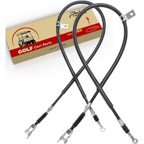 Roykaw Golf Cart Brake Cable Set Compatible with Yamaha G8/G14/G16/G19 Gas & Electric Models, Driver & Passenger Side, Replaces OEM # JF2-F6351-10, JF2-F6341-00