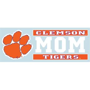 Craftique Clemson Tigers Decal (CLEMSON MOM DECAL 6" (6"), 6 in)