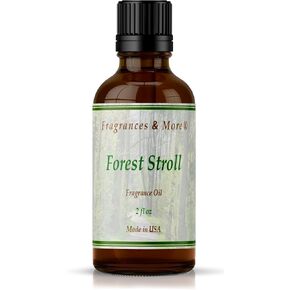 Fragrances & More Forest Stroll Scented Oil - Premium Fragrance Oil to Enhance Soap & Candle Making, Bath & Body Products, Home & Office Scents & Diffuser Aromatherapy - 2oz (60ml) Amber Glass Bottle
