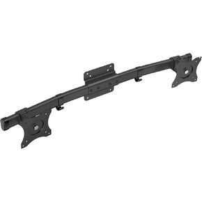 WALI Triple Monitor Wall Mount for 17 to 32 Inch, Computer Monitor Arm for 3 Screens, Swivel Tilt Wall Mount with Mounting Holes 75x75/100x100mm, Per Arm Holds Up to 15.4lbs (013ARM/LU), Black