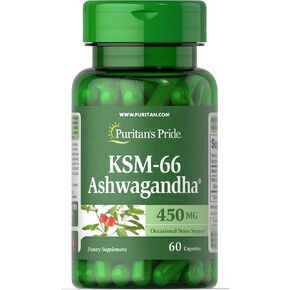 Puritan's Pride Ashwagandha Occasional Stress Support