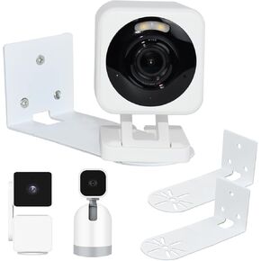 حامل كاميرا على الحائط من TEKCAM متوافق مع WYZE Cam Pan V3/V2، حامل كاميرا أمان مكون من قطعتين، دعامة تثبيت على الحائط للكاميرا المعدنية، تركيب الحفر in Kuwait