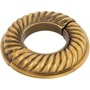 Renovators Supply Manufacturing Aluminum Escutcheon Plate 3.88" OD Escutcheon 1.5" IPS Antique Gold Finish Radiator Flange