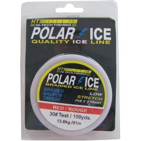 HTPolar Ice Braided 50# Green Dacron Ice Line 100 Yds/Spool