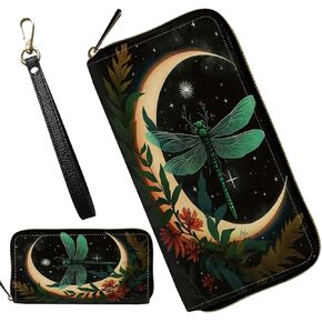 محافظ المعصم للنساء، محفظة السيدات محفظة مخلب مع حزام المعصم القابل للإزالة الرمز البريدي حول حامل بطاقة سعة كبيرة جيب النقدية محفظة الهاتف المحمول حقيبة المعصم السفر، فن زهرة مجردة in Kuwait