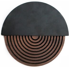 Decocove Multipurpose Round Wood Decor: Coaster & Wall Art - Rustic Charm for Home and Office