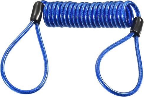 Disc Lock Security Steel Cable - Plastic Coated Spring Reminder Wire Anti-Theft Rope, Apply to Outdoors Protection (3.5mmx1.5m, Green) in Saudi Arabia