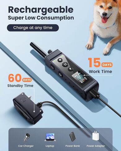 Dog Shock Collar 3200-4265Ft Dog Training Collar with Remote for Large Medium Small Dogs, IPX7 Waterproof with 4 Safe Training Modes, Security Lock, Dog Bark E-Collar for All Breeds(Green) in Saudi Arabia