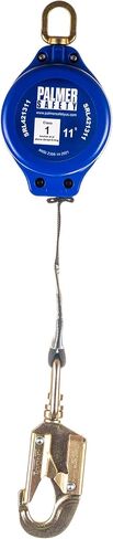 Palmer Safety SRD 8 FT. Self Retracting Lifeline I Lightweight SRL with Web Small Steel Snap Hook I OSHA ANSI Industrial Roofing Tool Personal Fall Arrest Protection Safety Yoyo in Kuwait