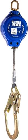 Palmer Safety SRD 8 FT. Self Retracting Lifeline I Lightweight SRL with Web Small Steel Snap Hook I OSHA ANSI Industrial Roofing Tool Personal Fall Arrest Protection Safety Yoyo in Kuwait