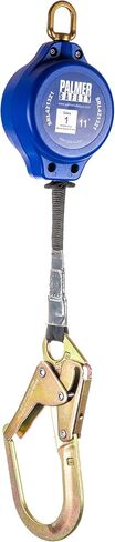 Palmer Safety SRD 8 FT. Self Retracting Lifeline I Lightweight SRL with Web Small Steel Snap Hook I OSHA ANSI Industrial Roofing Tool Personal Fall Arrest Protection Safety Yoyo in Kuwait