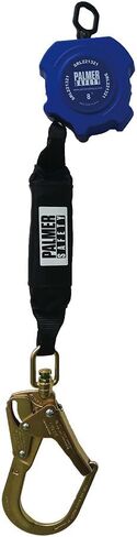 Palmer Safety SRD 8 FT. Self Retracting Lifeline I Lightweight SRL with Web Small Steel Snap Hook I OSHA ANSI Industrial Roofing Tool Personal Fall Arrest Protection Safety Yoyo in Kuwait