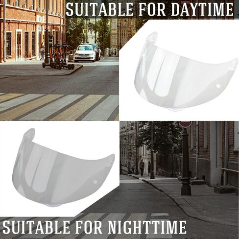 K1 Face Shield Uv-protected For AGV K1, K1S, K3SV, K5, K5S Helmet Shield Visor Windshield (Black-day use only) in Saudi Arabia