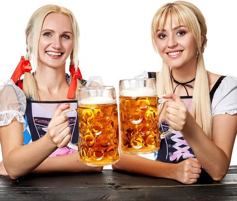 2PCS Oktoberfest Apron, Oktoberfest Party Decorations German Kitchen Apron for Bavarian Beer Festival in Saudi Arabia