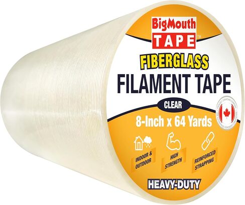 Fiberglass Tape, Available in 6 Sizes, Fiber Reinforced Packing Tape, Used for Heavy Duty Strapping, Fixing, Reinforcing, and Repairing 1/2-Inch x 64-Yards in Saudi Arabia
