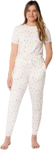 Copper Pearl, Womens Fitted Pajama, Floral1 in Saudi Arabia