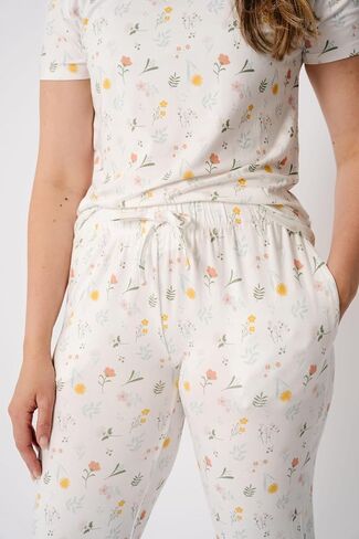 Copper Pearl, Womens Fitted Pajama, Floral1 in Saudi Arabia