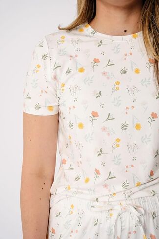 Copper Pearl, Womens Fitted Pajama, Floral1 in Saudi Arabia