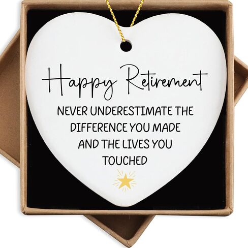 Appreciation Gifts for Coworkers Ornament Keepsake Sign Heart Plaque Employee Appreciation Gifts Inspirational Thank You Retirement Gifts for Women Men Christmas Ornament in Saudi Arabia
