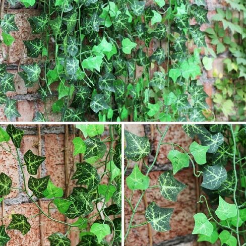 36pcs 252FT Fake Ivy Leaves, Fake Vines Artificial Garland UV Resistant Greenery Hanging Plant Vine for Bedroom Wall Decor Wedding Party Room Aesthetic Stuff Jungle Party Outdoor Plants (36) in Saudi Arabia