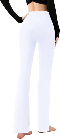 Girls Flare Leggings High Waisted Bell Bottoms Gym Active Bootcut Yoga Pants for Kids Teen in Saudi Arabia