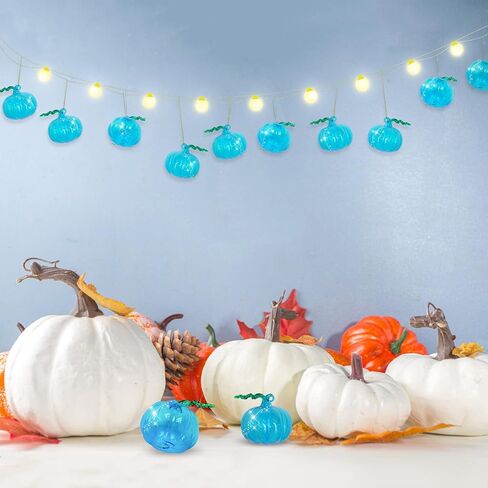 12Pcs Fall Glass Ornament Thanksgiving Small Tree Maple Leaf Hanging Glass Ornament for Fall Thanksgiving Tree, Table, Party Hanging Autumn Harvest Farmhouse Home Decorations (Maple Leaf) in Saudi Arabia